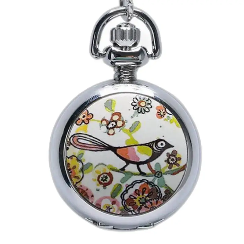 Collar de reloj de poema de verano de plata de moda