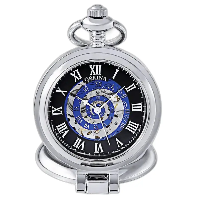 Reloj de bolsillo automático moderno para hombres y mujeres.
