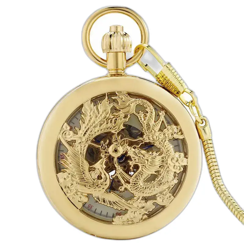 Reloj de bolsillo automático para hombre Phenix Vs Dragon Luxury