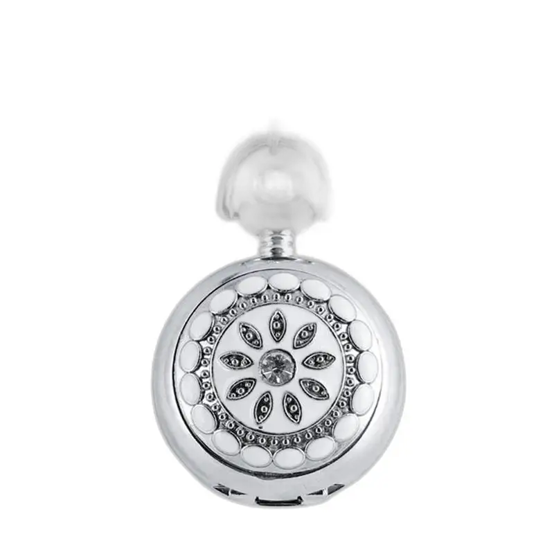 Reloj de bolsillo Chic Pearl's Flower plateado