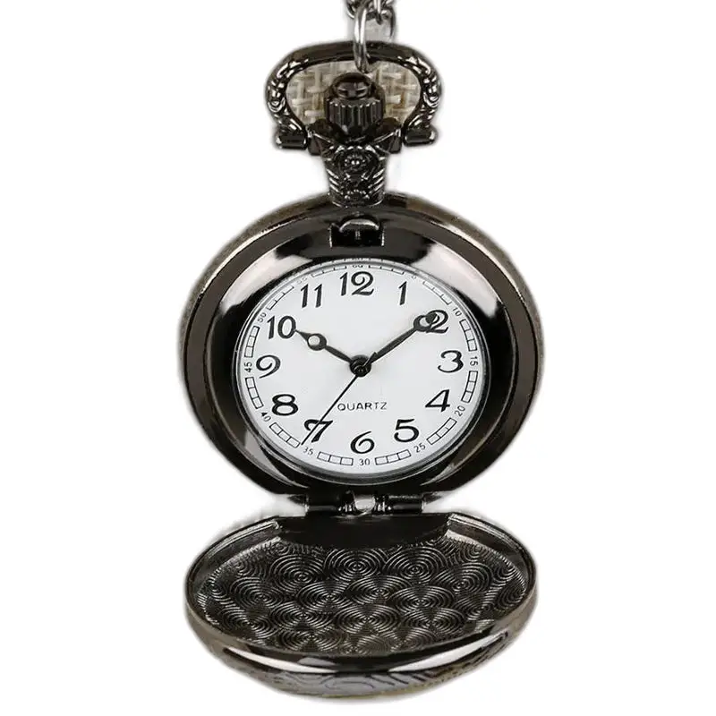 Reloj de bolsillo con collar de cuarzo de fantasía de una pieza