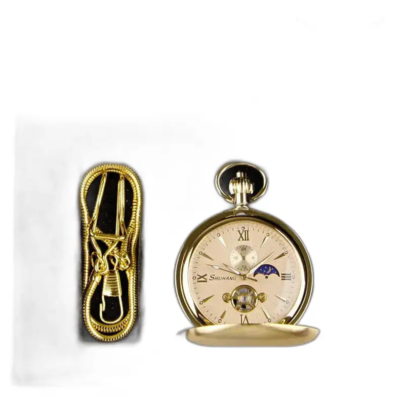 Reloj de bolsillo de lujo con complicaciones lunares