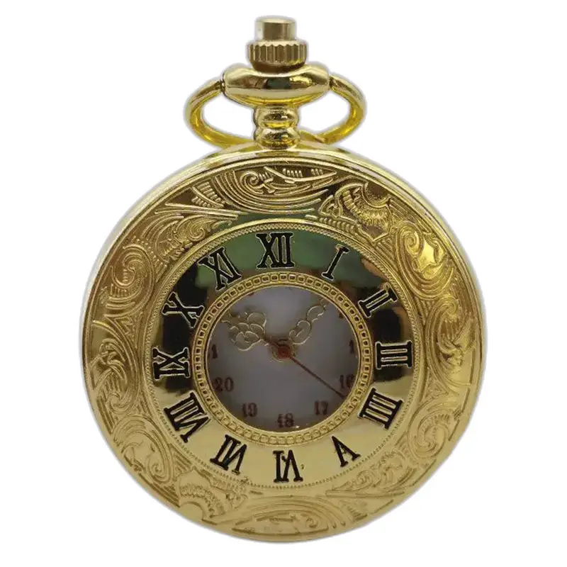 Reloj de bolsillo para hombre Demi Chasseur Chic con elegante caja dorada