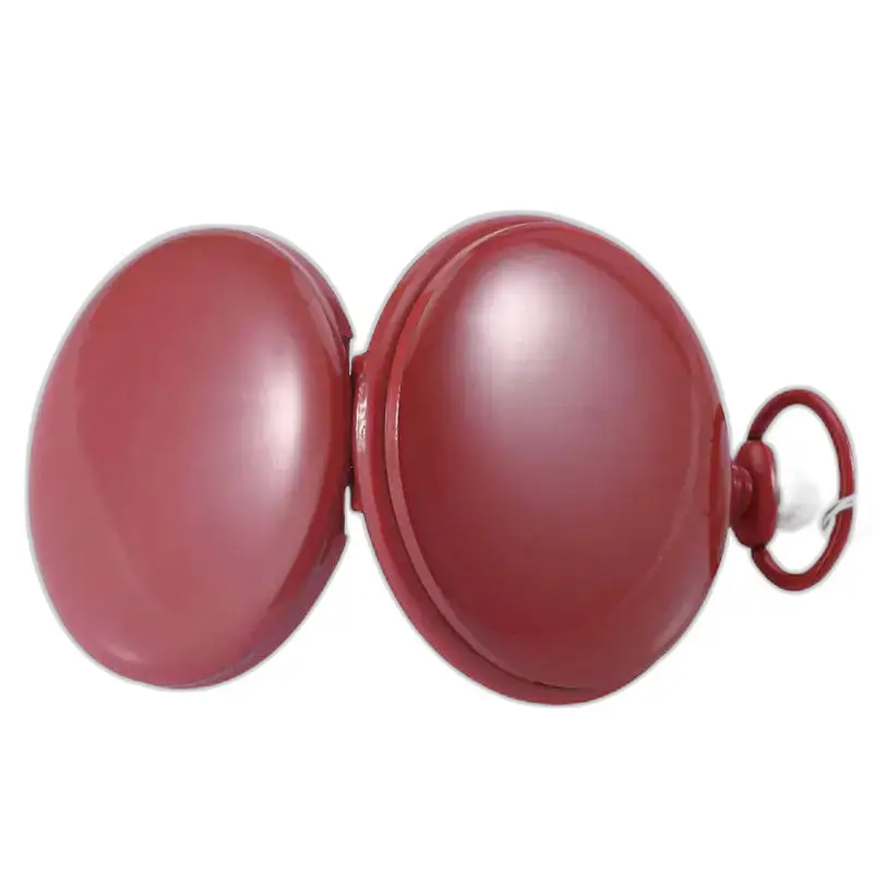 Quartz Chasseur Reloj de bolsillo colorido con elegante caja roja