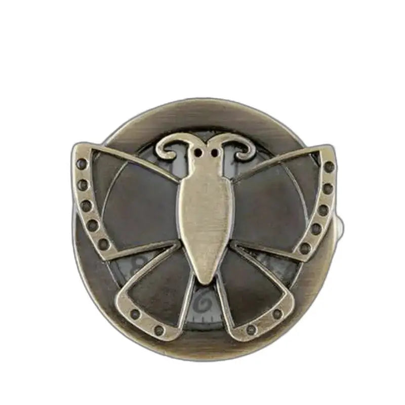 Broche de mariposa de bronce vintage, accesorio steampunk para elegante reloj de mariposa