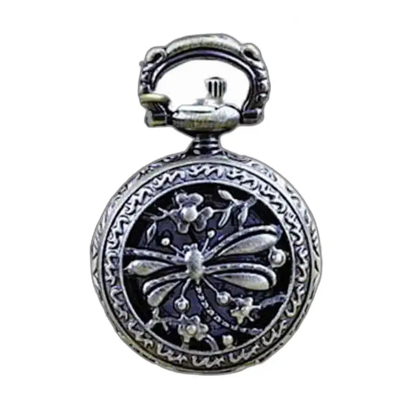 Elegante Reloj Colgante de Libélula con Diseño de Libélula para Collar