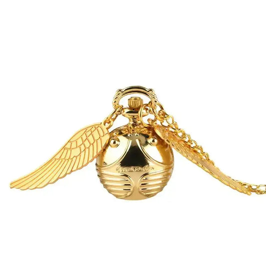 Reloj de Bolsillo Quartz Colgante Alas para Mujer Oro Plata Bronce