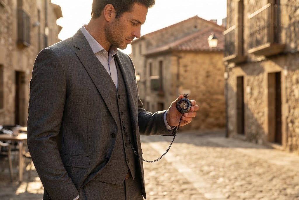 Montre à Gousset Mécanique Demi-chasseur Homme - Les rouages qui travaillent en silence